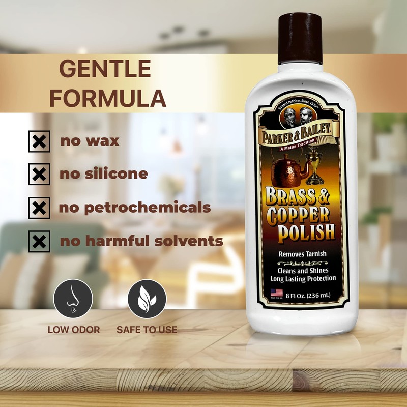 Parker & Bailey Brass & Copper Cleaner – Removes Tarnish