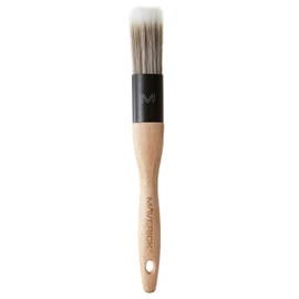 Maverick 101 Series X Paint Brush 1" Professional Straight Cut Oval Memex Head with FSC Wood 1 inch