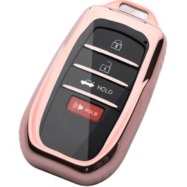 WTSHOPME Key Fob Cover Fit for Toyota Camry 2025 4runner Crown Corolla Cross 2024 Tacoma Tundra Prius