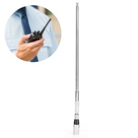 High Gain Telescopic Antenna for 100 50 320 220 430, 100 Handheld GPS, Foldable Extendable Metal Antenna with SMA Connectors, Flexible Antenna