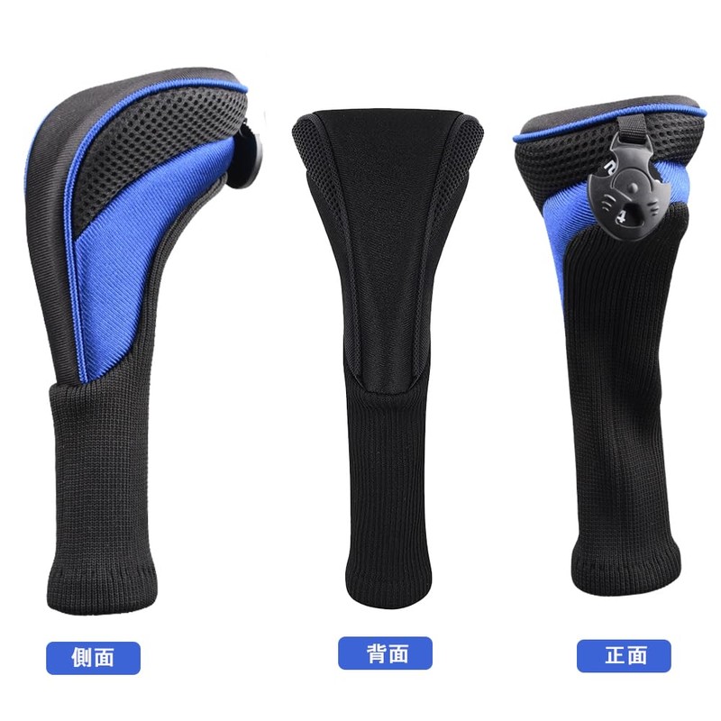 DFsucces Golf Headcovers Set of 3 Long Neck Golf Covers