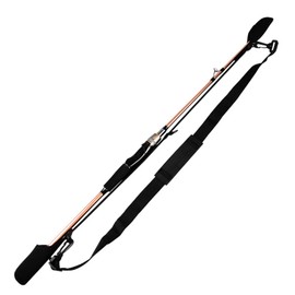 DONGKER Fishing Rod Carrier Strap,23"-55" Adjustable Fishing Pole Shoulder Sling with Hanging Loop for Fishings Rod