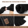 Pleneal Winter Fingerless Gloves for Women Men - Women's Winter