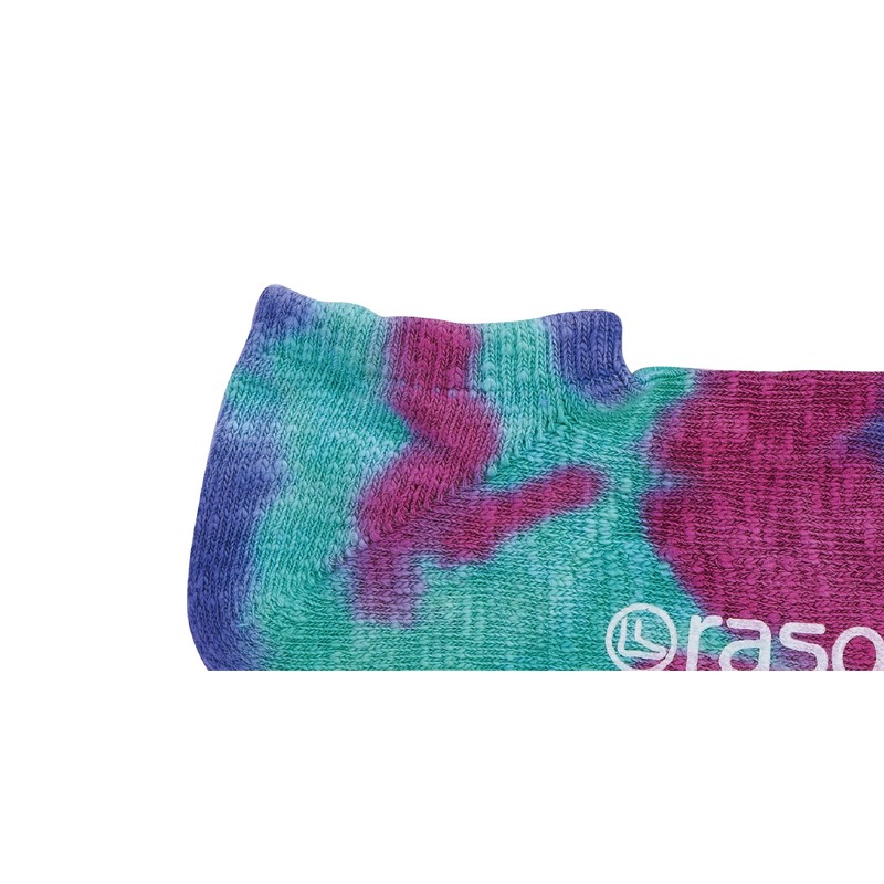 Lassox Tie Dye Low Socks, Emerald Mix