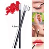 Alip Lip Brush, Disposable 100 Pcs Portable Lip Bursting Hollow-Stick