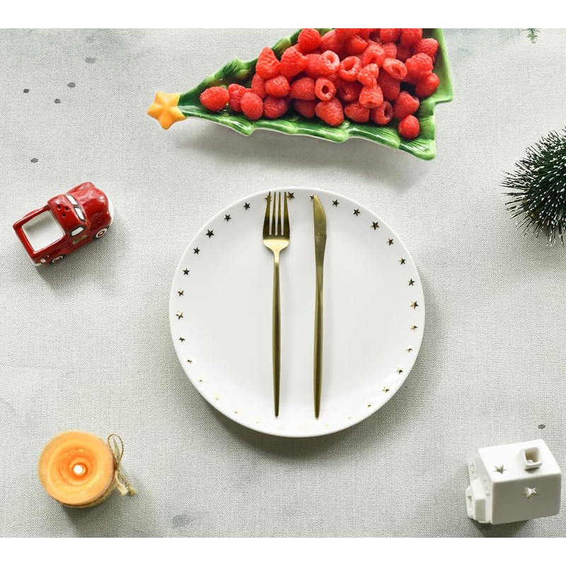 Artoid Mode Reindeer Trees Christmas Tablecloth, Seasonal Table Linen, Winter