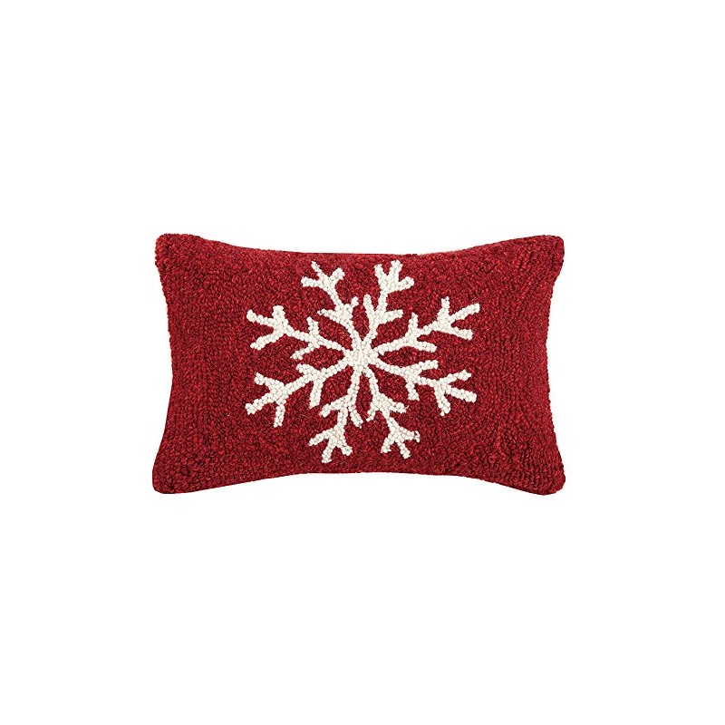 Peking Handicraft Snowflake Hook Pillow 8X12