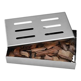 TableCraft Products BBQ200 Wood Chip Smoker Box, Stainless Steel