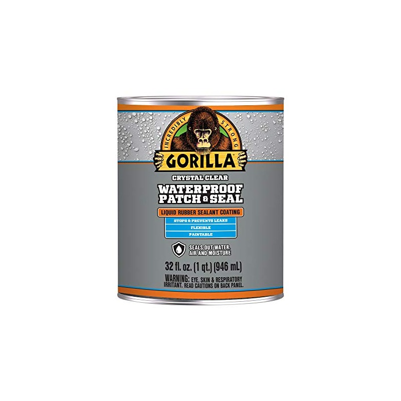 Gorilla Waterproof Sealant - 32 Ounce Liquid Rubber Sealant