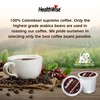 Healthwise Hazelnut 100% Colombian Coffee K-Cups Low Acid - Medium