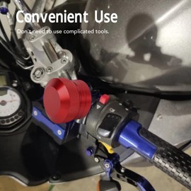 Motorcycle Chain Oiling System, Motorcycle Chain Lubricator Rugged Chain Oiler System Replacement for Suzuki (Red)