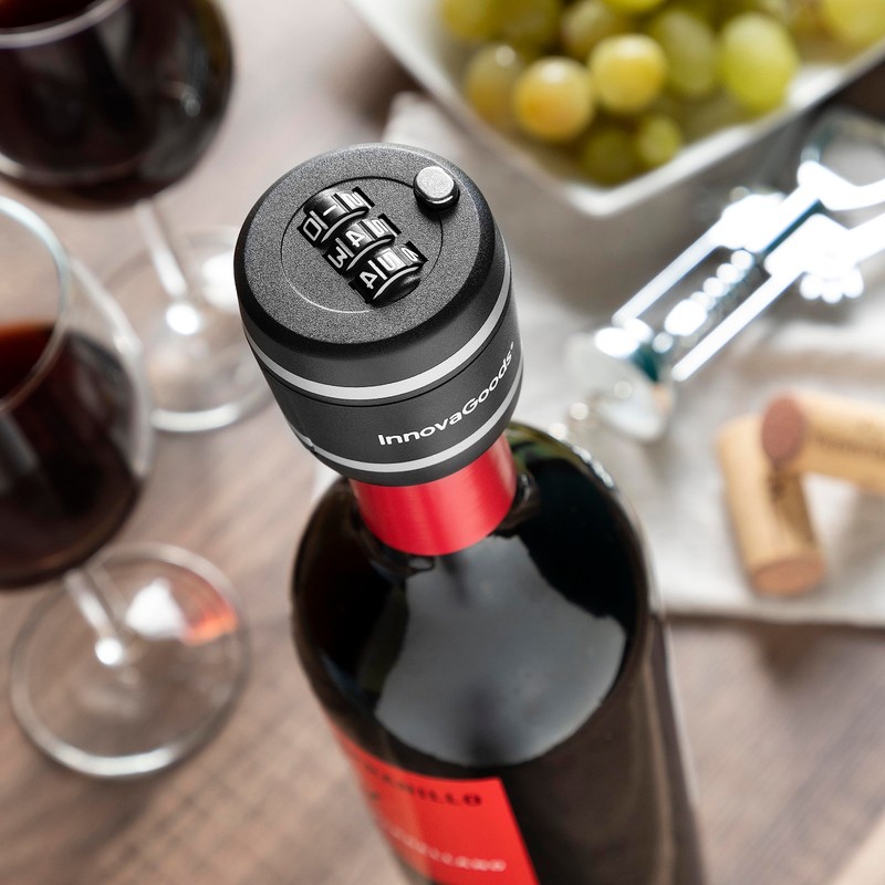 InnovaGoods 8435527818944 Combination Wine Stopper with Acrylonitrile Butadiene Styrene (ABS),