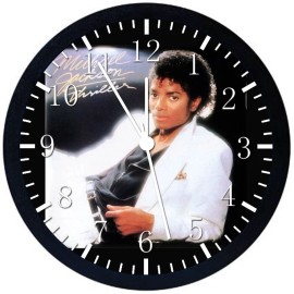 Black Frame Michael Jackson Black Frame Wall Clock Large 12" Glass Face Non-Ticking E384 NEW