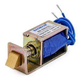 Baomain Solenoid Electromagnet BM-S0837DL DC 24V 1.4A 15N 10mm Open Frame Pull Type Door Lock