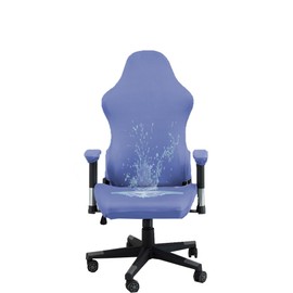 Fundas ergonómicas para sillas de oficina con reposabrazos fundas elásticas repelentes al agua para adultos, videojuegos reclinables, juegos de carreras (sin silla) (violeta)