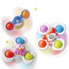 Echehi 3 Suction Cup Toy Baby Bath Toy Travel Toy from 1-3 Years Crabs