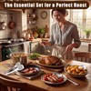 6-Pcs Stainless Steel Kitchen Utensils Set – Heat-Resistant Serving Spoon