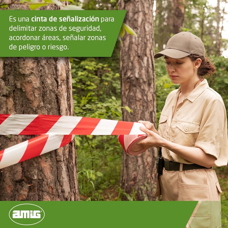 amig 522 23922 Delimit Tape-70 mm x 200 m, Cordon