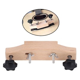 Maple Guitar Bridge Clamp, Entry Level Bridge Clamp Acoustic Luthier Tools with Cork Gasket & L Wrench, Guitar Bridge Holding Repair Luthier Tool for Classical Acoustic Guitars