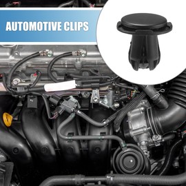 A ABSOPRO Push-Type Retainer Clip No.865952T500 Automotive Clips for Hyundai Accent 2015-2017 Plastic Black (Set of 20)