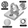 4 Pcs Wall Screw Mount Crowd Control stanchions Safety barriers