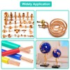 2pcs Pure Copper Round Rod 5/16inch Dia 3.94inch Length Solid