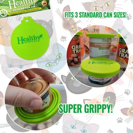 Silicone Can Lid - Fits 3 Sizes - BPA Free - For Pet Dog and Cat Food (1)