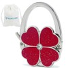 ROFLYER Four Leaf Clover Design Foldable Handbag Hanger Folding Purse