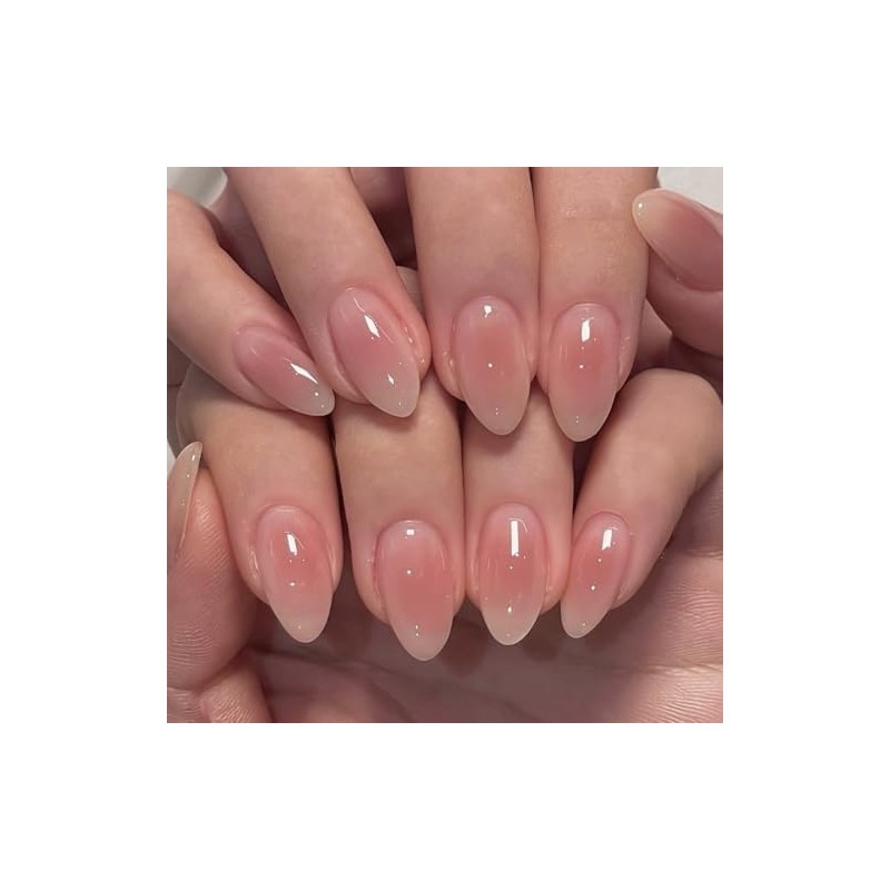 24 Piezas de Uñas Postizas a Presión, Uñas Falsas Cuadradas