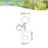PATIKIL Initial Letter Key Chain, Letter A-Z Keychain Initials Keyring