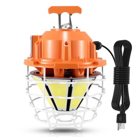 Led Temporary Work Light 250W Construction Lights 37500 Lumens Portable Hanging Jobsite Lighting 5000K Daylight White with 16FT Cord for Indoor and Outdoor Area Lighting