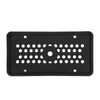 2PCS License Plate Protector Silicone Frame Soft Flexible Black 305x155mm