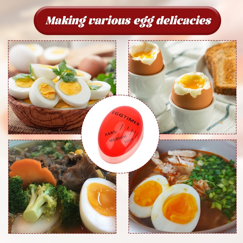3pcs Egg Timer - Color Changing Indicator - Soft,egg timers