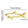 Car Logo Stickers,Funny Shark Car Stickers - Metal Weatherproof Sun-Resistant