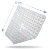 Toniamo Shower Mat 53 x 53 cm Transparent | Non-Slip
