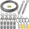 1/16 Wire Rope Kit,Vinyl Coated Aircraft Cable,7x7 Strand Core with