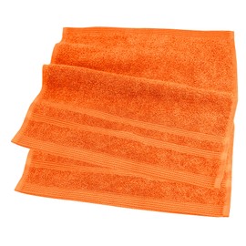 Lashuma Set of 2 Hand Towels Orange Clementines Guest Towels 30 x 30 cm London Flannels