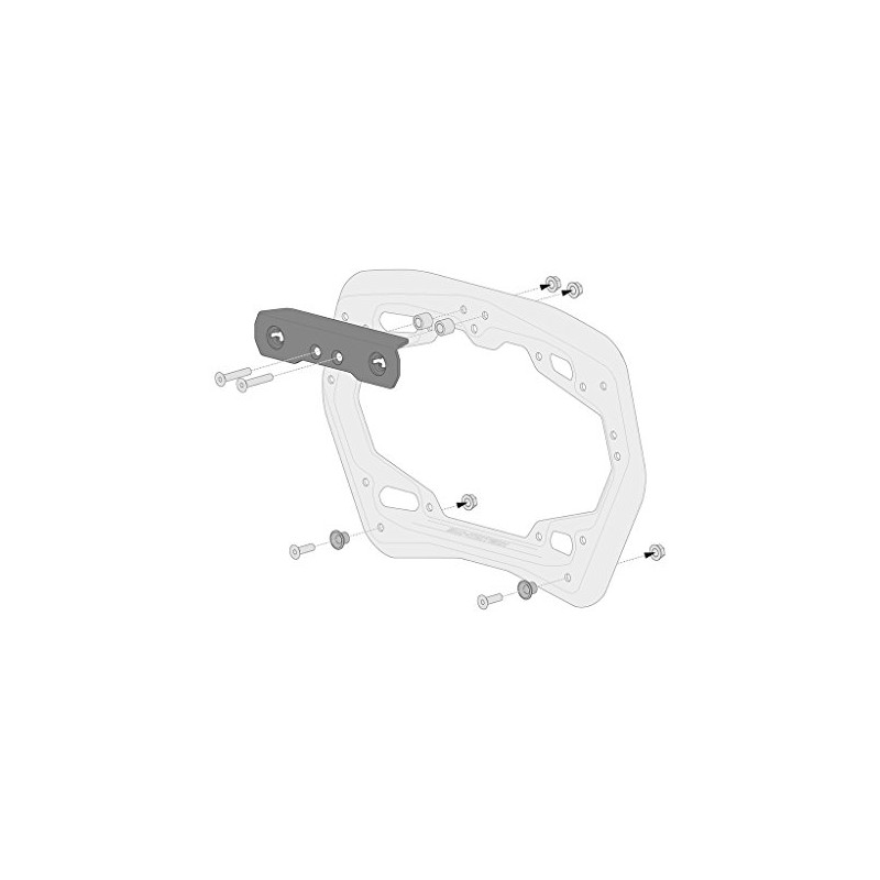 SW-Motech KFT.00.152.22800/B PRO Side Carrier Adapter Kit for Givi Trekker