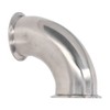 Naroote Sanitary Ferrule Elbow, Proof 304 Stainless Steel Sealed 90
