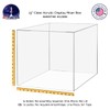 15" x 15" Clear Acrylic Display Box with One Open