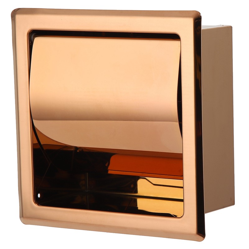 Embedded Style Toilet Paper Holder Stainless Steel Paper Towel Holder