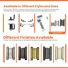 S7512 Commercial Grade Gravity Double Action Pivot Hinges - Heavy