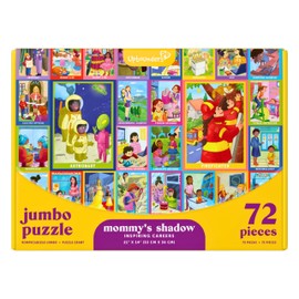 Upbounders - Mommy's Shadow Inspiring Careers 72 Piece Puzzles for Kids Ages 5-9, Large Jigsaw Puzzle for Children Featuring Multicultural Women Leaders