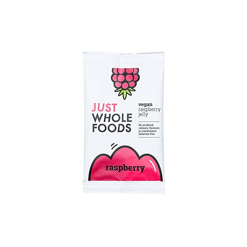 3 x Just Wholefoods Organic Raspberry Real Fruit Flavoured Jelly