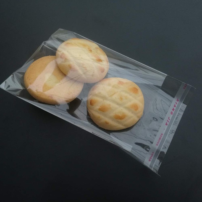Borningfire 200 Pcs 4"x4" Square Clear Cello Cellophane Bags Resealable