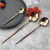 JASHII Silverware Set, Mirror Polished Copper Flatware Cutlery Set Service