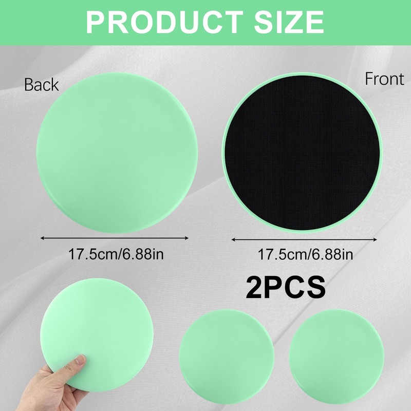 2Pack Gliding Discs, Dual Sided Core Sliders Core Sliding Discs