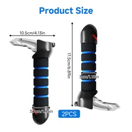 MKtoko 2 Pack Blue Car Door Handle Assist for Elderly and Disabled, Portable Mobility Aid Support Handle, Heavy Duty Automotive Assist Handle for Seniors, Handicapped and Pregnant Women