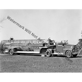 Pirsch Atlantic City NJ Tiller Aerial Ladder Fire Truck Photograph Print 8.5x11"
