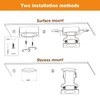 LUMILAND Wired LED Puck Lights Square 2.68" Wide 3000K, 120V